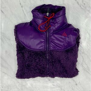 NIKE Dark Purple Fleece Jacket